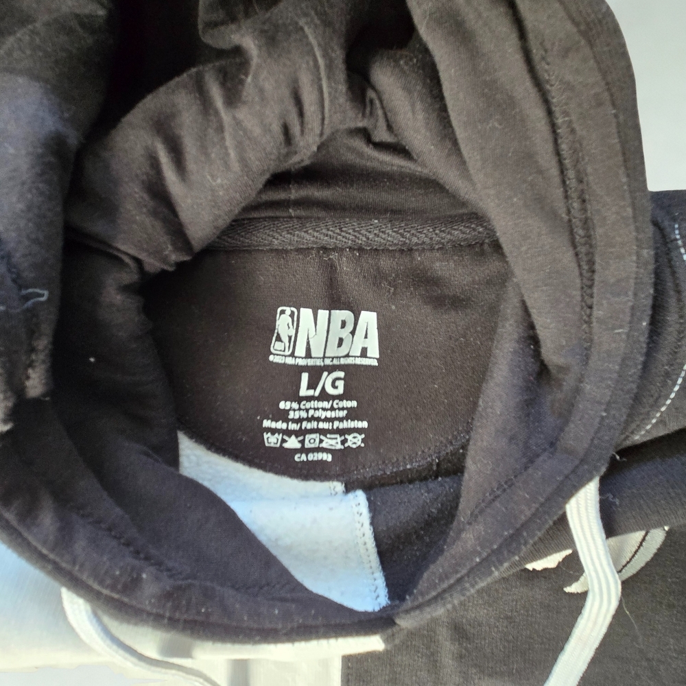NBA Black and White Split Hoodie - Picture 8 of 8